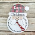 thumbnail image 2 of Chollius Wooden Christmas Countdown Calendar Pendant Snowman/Santa Claus Shaped Count Down Clock, 2 of 5