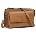 thumbnail image 2 of Arcticwind Leather Crossbody Bag for Women,Multifunctional Large Capacity,Phone Bag,ID bag,Anti Theft Wallet Purse Shoulder Bag,Triple Compartment Crossbody with Card Slots And Ziptop, 2 of 10