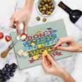 thumbnail image 4 of Saying Cutting Board, Graphic Image Print Vintage Hipster Style Typography Do not Wish for It Work for It, Decorative Tempered Glass Cutting and Serving Board, Small Size, Multicolor, by Ambesonne, 4 of 4