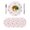 Pink, variant on 15 Inch Round Placemats Set of 6, Blue Christmas Non Slip Heat Insulation PP Table Mats, Xmas Snowflake Snowman Washable Place Mats for Kitchen Dining Party Table Decor