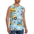 thumbnail image 2 of Gaeub Building Truck Men's Sleeveless Muscle Shirts Workout Tank Tops, Odor Protection and Comfortable - XX-Large, 2 of 8