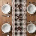 thumbnail image 6 of Farm Plaid Table Runner - 60 Inch Long, Kitchen Dining Table Runner Dresser Scarves, West Texas Star Rustic Farmhouse Black Brown Farmhouse Decor for Coffee Tables Wedding Party Banquet, 6 of 8