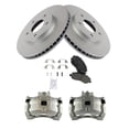 thumbnail image 2 of TRQ Front Brake Pad & Rotor Kit Brake Caliper Brake Pads Brake Rotor Ceramic Vented Premium G-Coated Fits Select 2007-2012 Dodge Caliber, 2 of 6