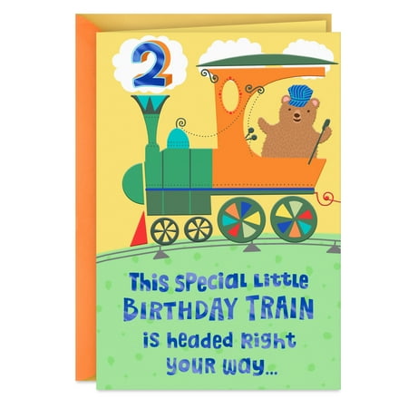 Hallmark 2nd Birthday Card (Animal Train)