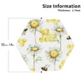 thumbnail image 2 of Fuzoiu Sweet Honey Print Leather Coasters Set,Drink Coasters Set of 4,for Tabletop Protection, Durable PVC Coasters,Home Décor and Housewarming Gift-Hexagon, 2 of 6