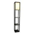 thumbnail image 4 of Simple Designs Floor Lamp Etagere Organizer Storage Shelf with Linen Shade, 4 of 5
