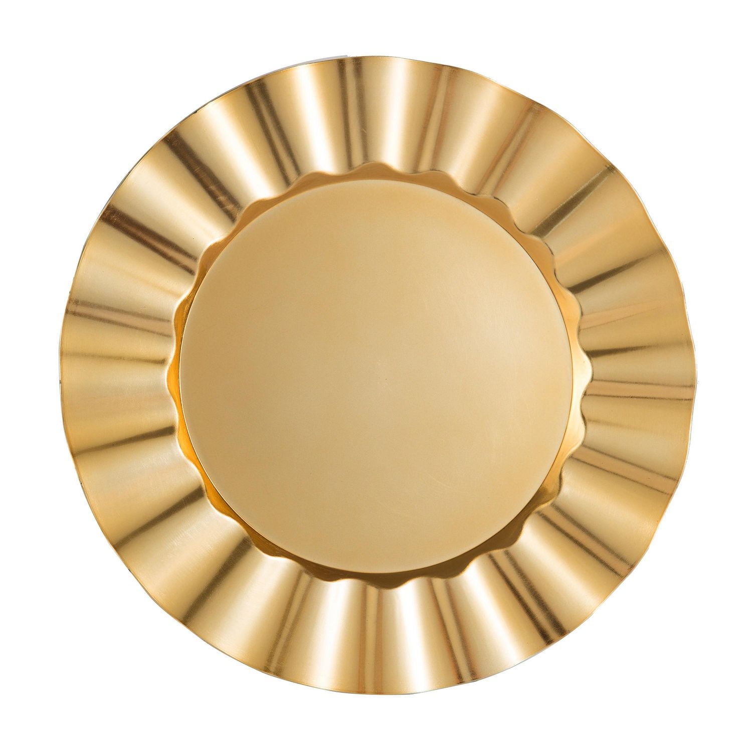 Assiette de présentation 33cm Holiday Time de couleur Or