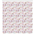 thumbnail image 3 of Ambesonne Retro Shower Curtain, Dahlia Flower Petals, 69"Wx75"L, Multicolor, 3 of 3