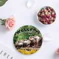thumbnail image 4 of FMSHPON Otter and Sunflower in Retro Farmhouse Style Set of 6 Round Coaster for Drinks, Absorbent Ceramic Stone Coasters Cup Mat with Cork Base for Home Kitchen Room Coffee Table Bar Decor, 4 of 6