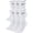 White, variant on Dri-Fit Unisex Everyday Cotton Cushioned Crew Training Socks 6 Pair, Size S (1-6) - White