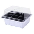 thumbnail image 3 of Herrnalise 5-Set Garden Propagator Set, Seed Tray Kits with 30-Cell, Seed Starter Tray with Dome and Base 7.5" x 5.5" (6-Cell Per Tray), 3 of 9