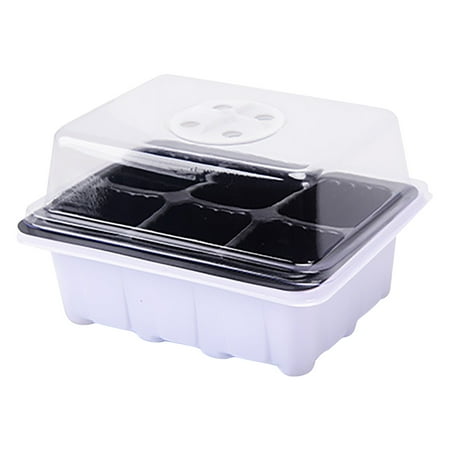 SLYNSHome Seed Starter Tray - 6 Cells - Seed Starting Trays with Dome and Base Flowers/Vegetables/Fruits Plant Growing Starting for Garden Home Yard