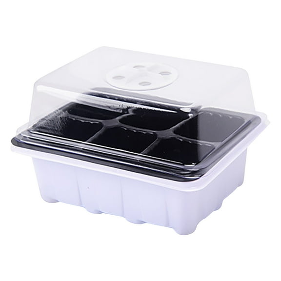 WYBXZ Seed Starters Tray, Seed Starters Kit with Adjustable Humidity Dome, Indoor Greenhouse Mini Propagator for Seed Growing Starting