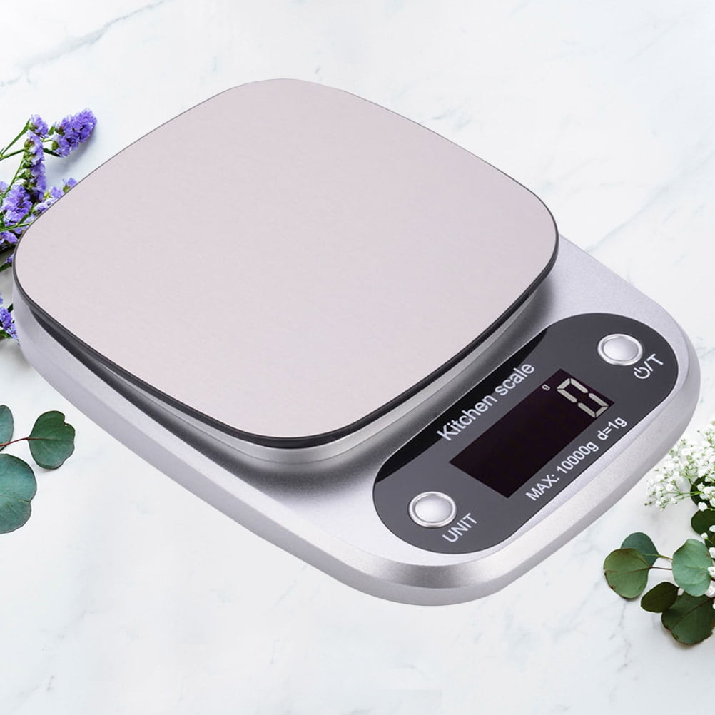 PBPBOX 1PC Rectangular Digital Scale Stainless Steel Kitchen Measuring Scales for Home Use