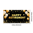 thumbnail image 3 of LUUFILx Happy Retirement Party Banner Backdrop Celebration Background Decorations Photography Props Balloons Cheers Event Supplies Retirement Party, 3 of 9