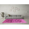 thumbnail image 3 of Ahgly Company Indoor Round Oriental Pink Traditional Area Rugs, 3' Round, 3 of 4