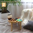 thumbnail image 3 of (24x15)Portable Wine Table Wooden Outdoor Folding Wine Table Outdoor Folding Picnic Table With Wine Glass Rack(multiple options), 3 of 4