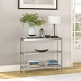 thumbnail image 2 of Evelyn&Zoe Alexis 36" Wide Rectangular Console Table, Satin Nickel, 2 of 8