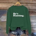 thumbnail image 7 of Womens Oversized Sweatshirt Crewneck Long Sleeve Fleece Lined Pullover Tops Fall Outfits Winter Clothes Green XL, 7 of 7