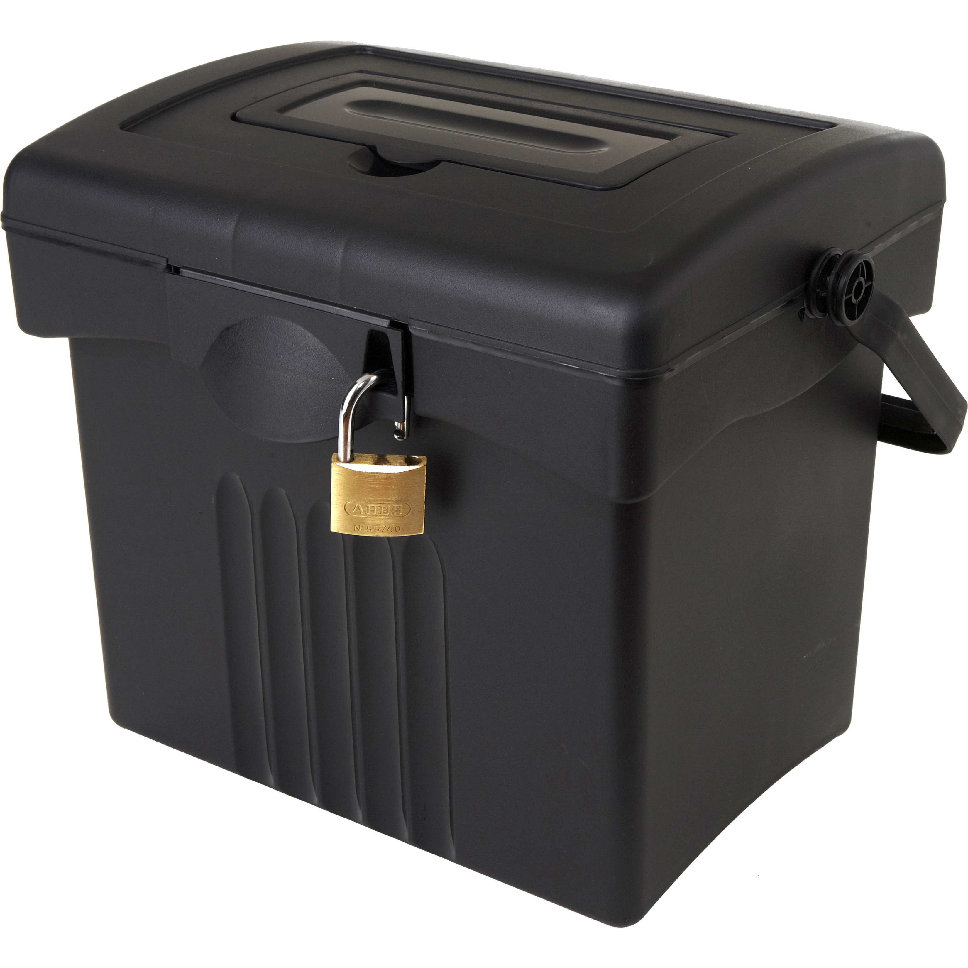 Storex, STX61502U01C, Portable Storage Box, 1 / Carton, Black - image 4 of 5