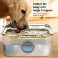 thumbnail image 6 of Oneisall PW07 Dog Water Fountain Stainless Steel 304, 10L/2.6Gal Automatic Dog Water Bowl Dispenser with Multi-Filtration & Deeper Drinking Area, Large Dog Water Bowl with Water Window & LED, Silver, 6 of 10