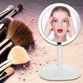 thumbnail image 3 of Peahefy Vanity Mirror,LED Vanity Mirror,Makeup Mirror 10X Magnification LED Induction Portable Vanity Mirror for Home Dormitory, 3 of 8