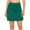 Green, variant on fatyb Women's Tennis Skorts Athletic High Waist Built in Shorts Solid Color Sports Skirts with Shorts