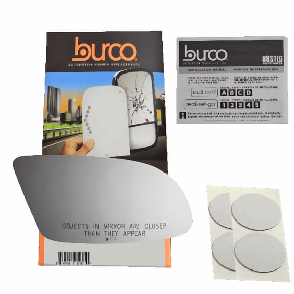 Burco 3018 Passenger Side Convex Replacement Mirror Glass for Chevy Caprice