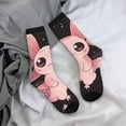 thumbnail image 5 of KLL Cute Axolotl Sakura Blossoms B Print Cool Socks Men's Women's Crew Socks Funny Crazy Novelty Stockings, 5 of 6