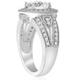 thumbnail image 2 of Pompeii Certified 2 3/4 Ct Lab Grown Diamond Engagement Ring 2ct Center 14k White Gold, 2 of 4