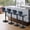 Blue, variant on Daluvenix Bar Stools with Back Sets of 4 ,Modern Barstools Adjustable Faux Leather Upholstered Swivel Bar Stools, Counter Height Bar Chairs with Back for Kitchen Island,Blue