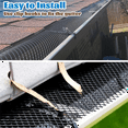 thumbnail image 3 of 4Pack Gutter Guard Mesh Rolls, 20 Feet Gutter Leaf Guards with 40 Clip Hooks, DIY Rain Gutter Covers Preventing Leaves, 3 of 7