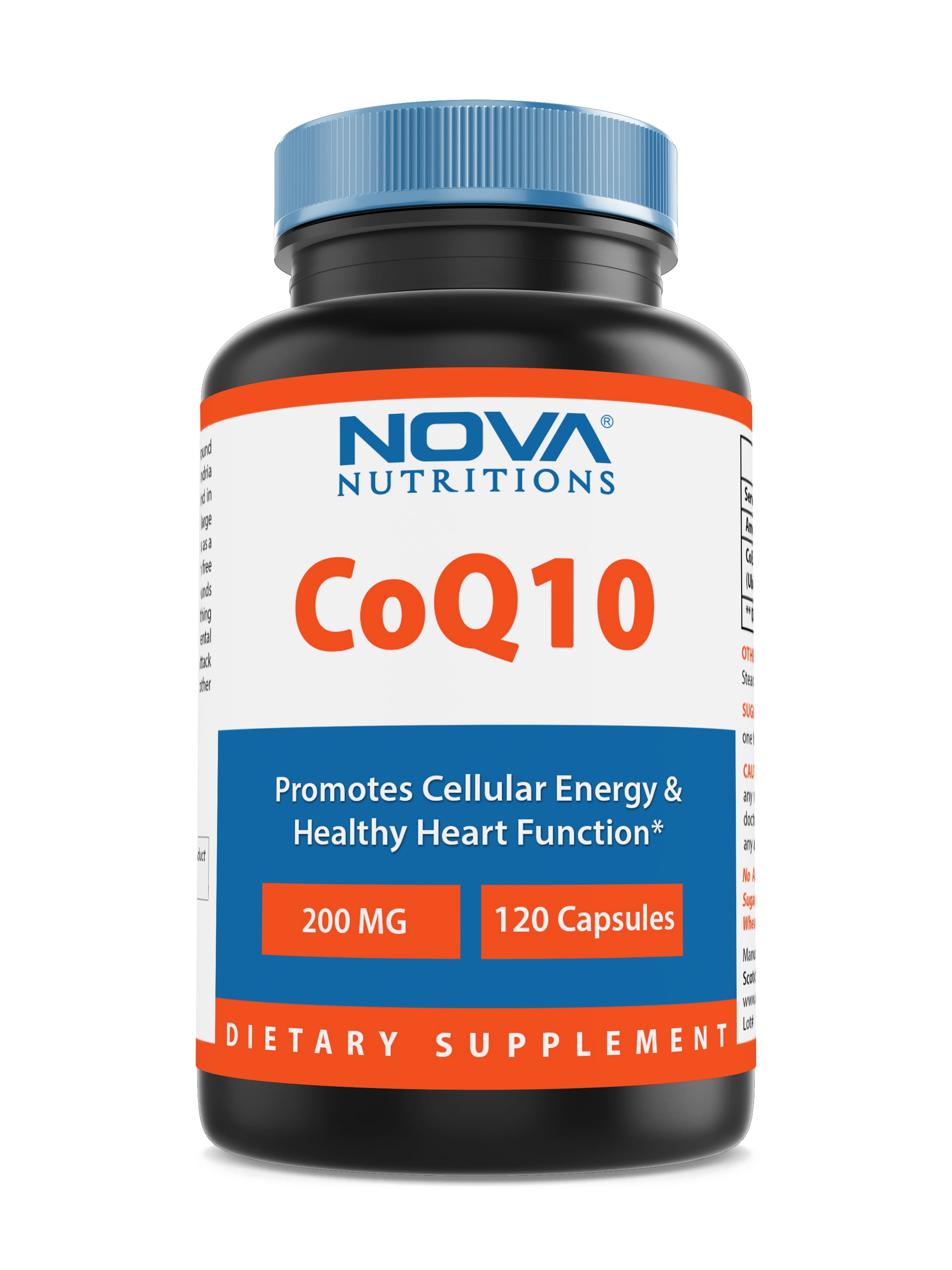 Nova Nutritions CoQ10 Coenzyme q10 200mg 120 Capsules
