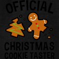thumbnail image 3 of CafePress - Official Christmas Cookie Taster Men's Deluxe T Sh - Mens Tri-blend T-Shirt, 3 of 4