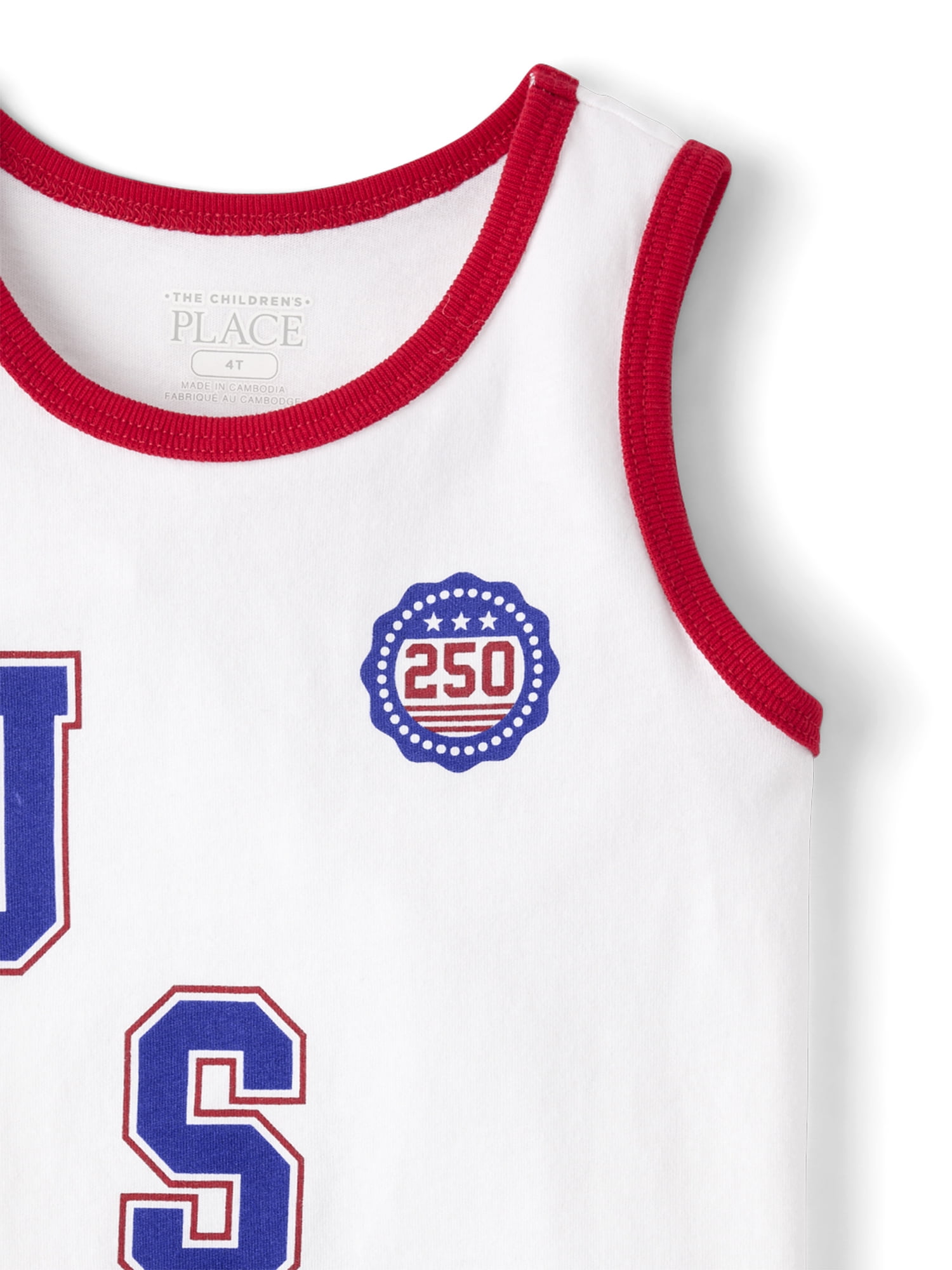 The Children's Place Baby & Toddler Boys USA Sleeveless Tank Top, Sizes 6M-5T