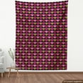 thumbnail image 4 of Ambesonne Valentine's Day Fabric by the Yard Upholstery, Dots and Hearts, 10 Yards, Ruby Pink, 4 of 5