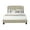 Beige, variant on Leonel Signature Queen Size Upholstered Panel Bed with Nailhead Trim, Multiple Colors