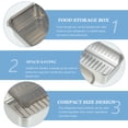 thumbnail image 3 of Milisten De Acero Inoxidable Para Con Para Refrigerador Plata, 3 of 5