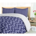 thumbnail image 5 of Ambesonne Fish Duvet Cover Sets, Grunge Art Dangerous Piranhas, 2-Queen, Indigo and Pastel Purple, 5 of 7