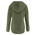 thumbnail image 4 of Aayomet Hoodies for Women Sweatshirt Pocket Hooded Strap Long Sleeve Loose Top (Green, S), 4 of 5