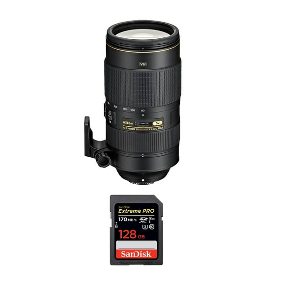 Nikon AF:S NIKKOR 80:400mm f/4.5:5.6G ED VR Lens Extreme Kit
