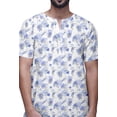 thumbnail image 4 of Atasi Kurta Courte Ajustée en Coton Cambric Imprimé Col Trou de Serrure Chemise Décontractée, 4 of 5