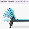 thumbnail image 2 of PURPLE LEAF Oversized 3-Piece Outdoor Lounge Set – Patio Chaise Loungers with Aluminum Frame, Side Table & Wheels for Poolside Sunbathing & Tanning, Includes Pillows, 2 of 8