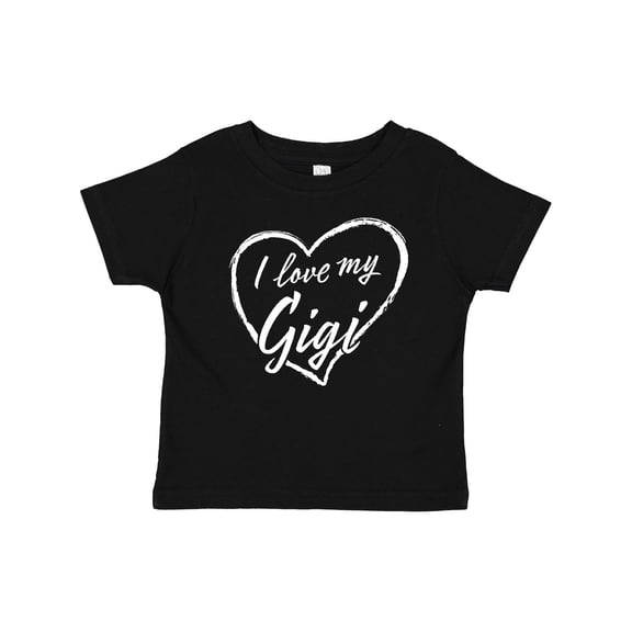 Inktastic I Love My Gigi in White Chalk Heart Boys or Girls Baby T-Shirt