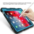 thumbnail image 4 of New iPad Air 10.9 2020 Case with Screen Protector, Dteck Heavy Duty Rugged Shockproof Protective Full Body Case Cover with Pencil Holder and Kickstand for 10.9-inch iPad Air 4th Gen,Black + Blue, 4 of 8