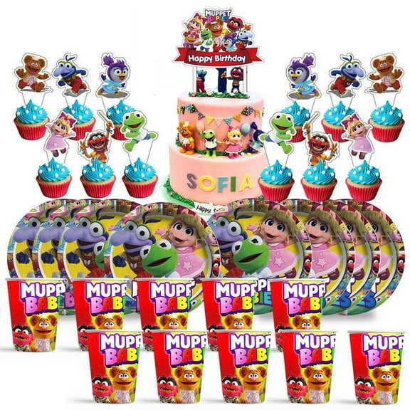 Muppet Babies Birthday Cups Party Supplies Plates Decorations Cake Topper Decor