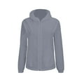 thumbnail image 5 of Breezora Womens Lightweight Oversized Hooded Spring Jacket Thin Layer Outerwear Plus Size L Size Grey, 5 of 5
