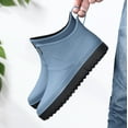 thumbnail image 5 of asdoklhq Casual Shoes for Men Under $25,Men Fashion Casual Outdoor Waterproof Short Ankle Rain Boots Slip On Water Shoes, 5 of 9
