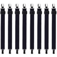 thumbnail image 1 of 8pcs (30cm to 120cm) Adjustable Fitted Sheet Bed Sheet Tensioner, Adjustable Tensioners, Fits All Beds and Mattresses, Black, 1 of 4