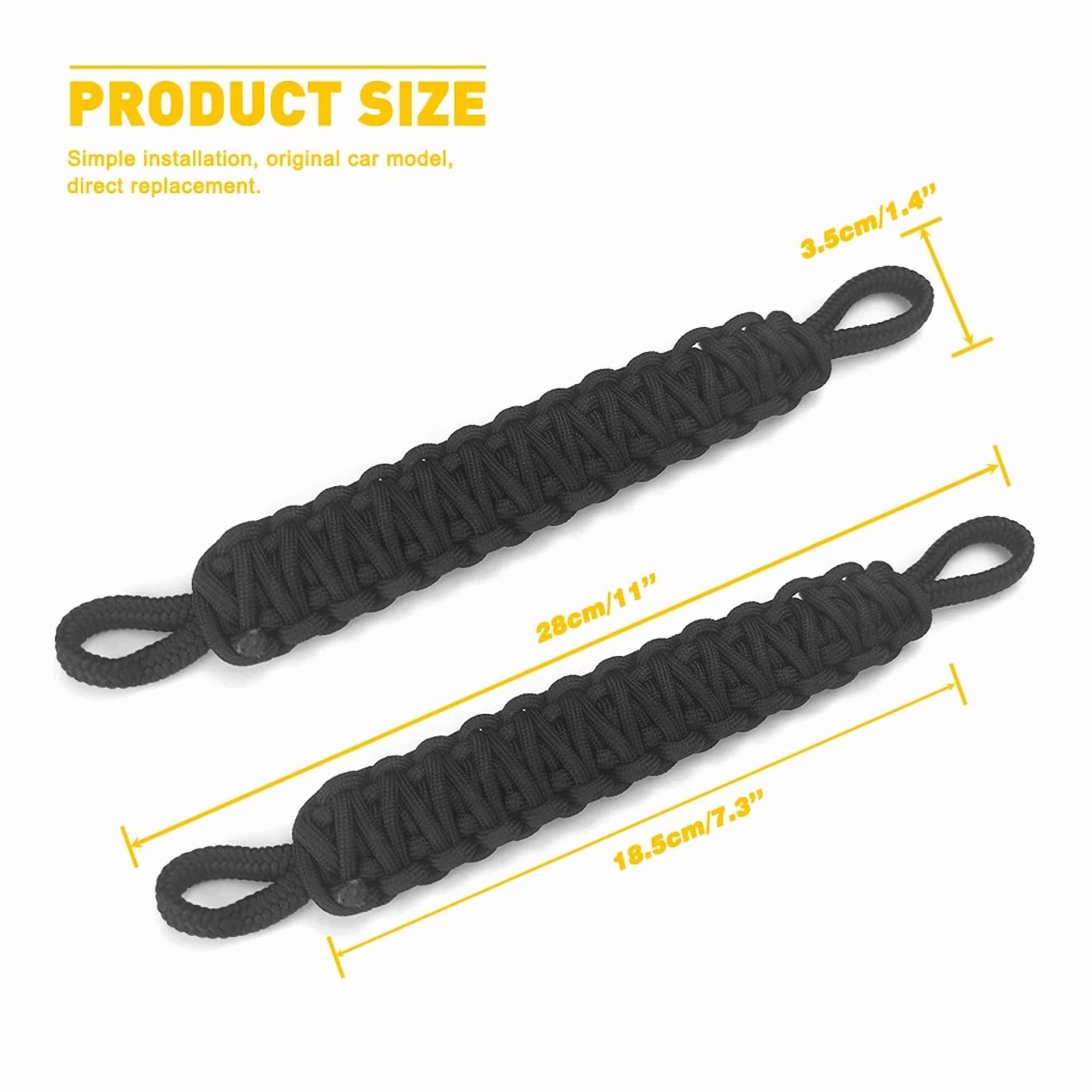2X Car Door Limiting Straps Belt Set Accessories For Jeep Wrangler Jk/Yj/Tj/Jl